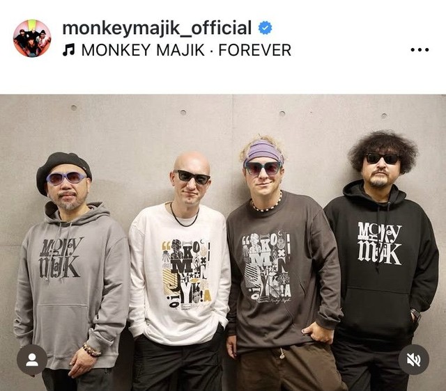 MONKEY MAJIKのインスタグラム＠monkeymajik_officialより