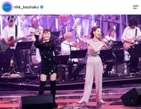 「NHK夏の音楽祭うたであえたら2026」でパフォーマンスを披露する南野陽子さん（左）と増田惠子さん（番組公式インスタグラムから）