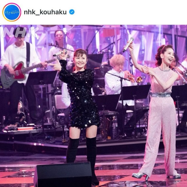 「NHK夏の音楽祭うたであえたら2026」でパフォーマンスを披露する南野陽子さん（左）と増田惠子さん（番組公式インスタグラムから）