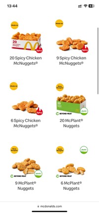 ベジタリアンメニューなどもあるドイツのマクドナルド（提供：春休み生き抜くえむむ🍥5yさん）