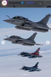 フランス航空宇宙軍のインスタグラム＠armeedelairより