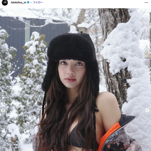 「BLACKPINK」LISAさんの公式インスタグラムから