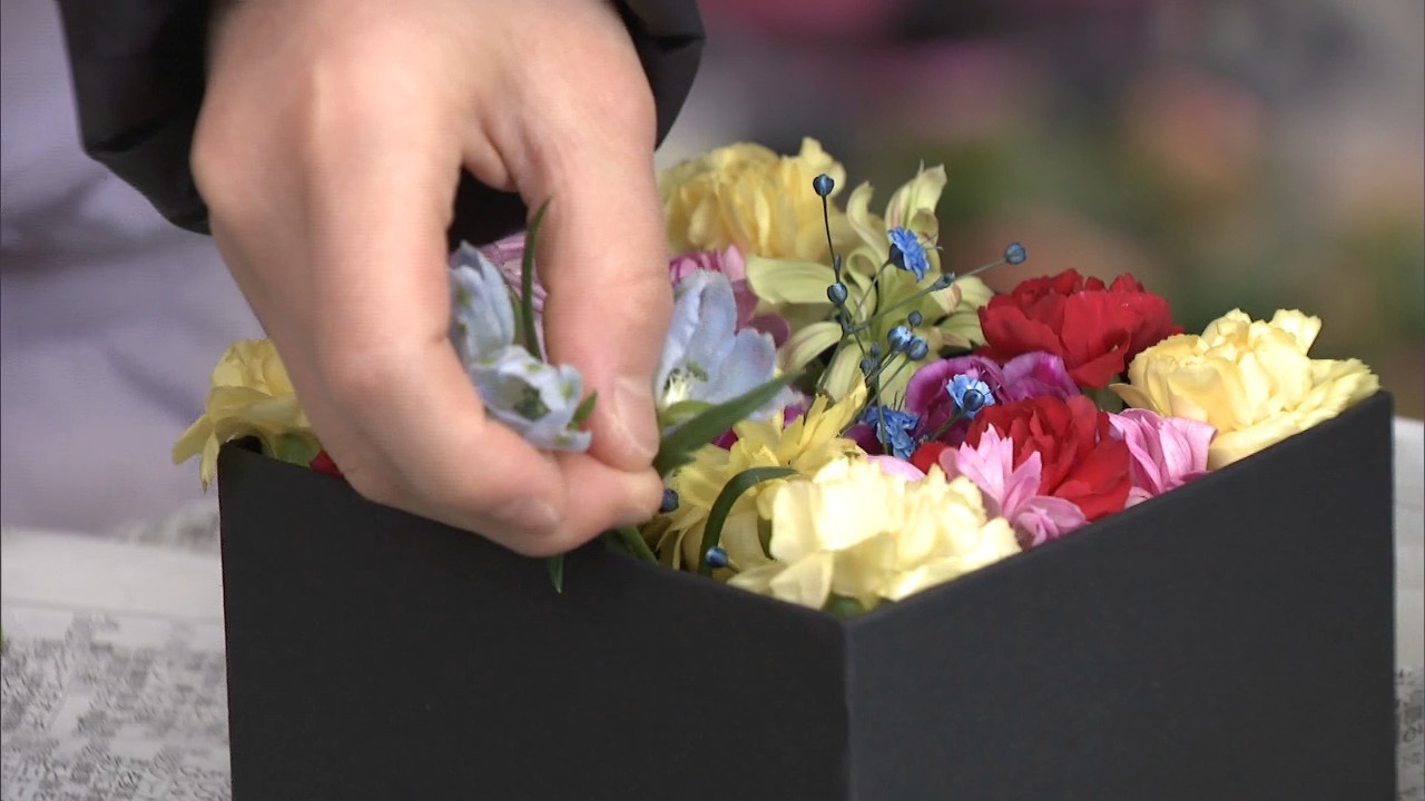 香川県産花きの消費拡大を目指し フラワーバレンタイン をpr 高松市 Ksbニュース Ksb瀬戸内海放送