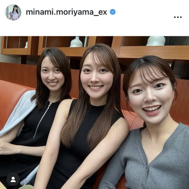 森山みなみアナウンサーのインスタグラム＠minami.moriyama_exより