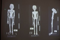 ペルーの法医学研究所などは昨年話題になった「宇宙人のミイラ」について、地球外由来ではないという見解を示した（ロイター）