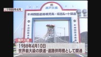 瀬戸大橋開通のセレモニー（1988年4月）