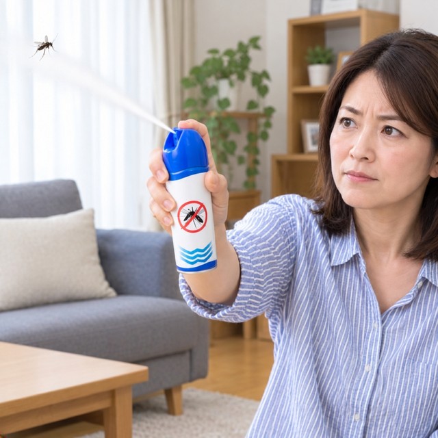 殺虫剤はペットのいる部屋で使ってもいい？　※この画像はAdobe Fireflyで作成したイメージです