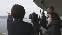 高松市屋島山上の交流拠点施設「やしまーる」を訪れた記者