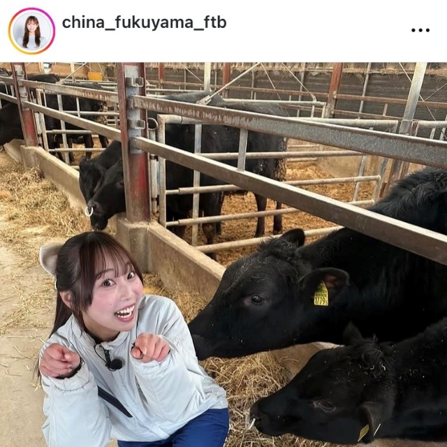 福山千奈アナのインスタグラム(@china_fukuyama_ftb)より