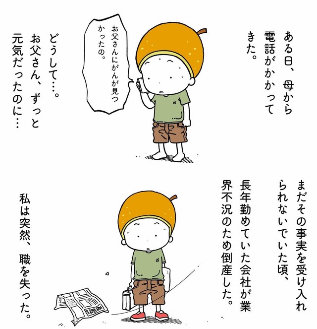 父の闘病と会社の倒産のダブルパンチ（森ぽこさん提供）