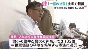 参議院選挙１票の格差　選挙の無効を求めて全国一斉に提訴