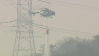 岡山市の山林火災3日目　延焼範囲は300haに拡大　ヘリ8機などで消火活動