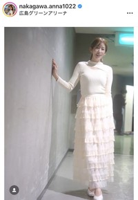 中川安奈アナウンサーのインスタグラム＠nakagawa.anna1022より