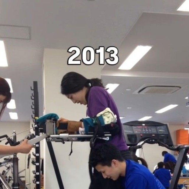 2013年、リハビリを開始（あゆむさん提供、Instagramよりキャプチャ撮影）