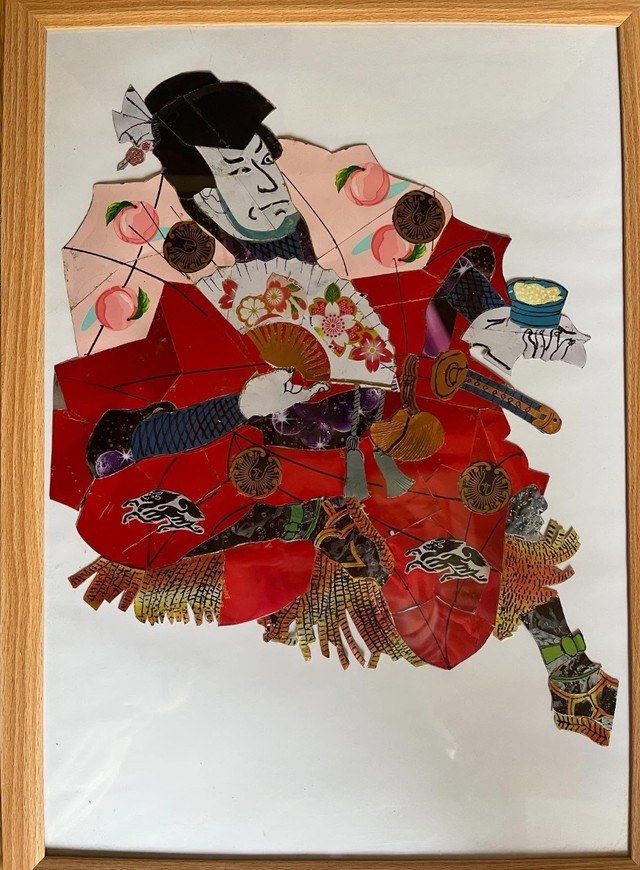 役者絵のような作品（nacchon19さん提供）