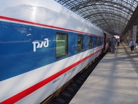 ドイツ・ベルリンから乗ったロシア鉄道「ストリージィ」