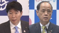 岡山県／伊原木隆太 知事（左）と岡山市／大森雅夫 市長（右）