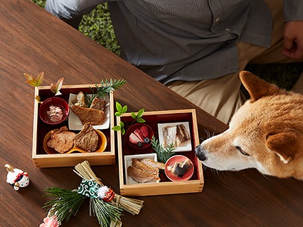 愛犬に「究極のご褒美」！ １年間の感謝をこめて犬用おせち