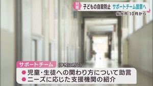 子どもの自殺を防ぐ　仙台市がサポートチームや相談窓口を設置へ