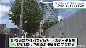 地域活性化や渋滞緩和を　東北学院大学やＮＴＴ東日本がデータ利活用で協定