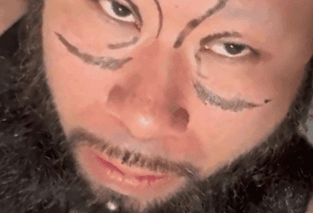 マジックで妻が描いたのは…（提供）