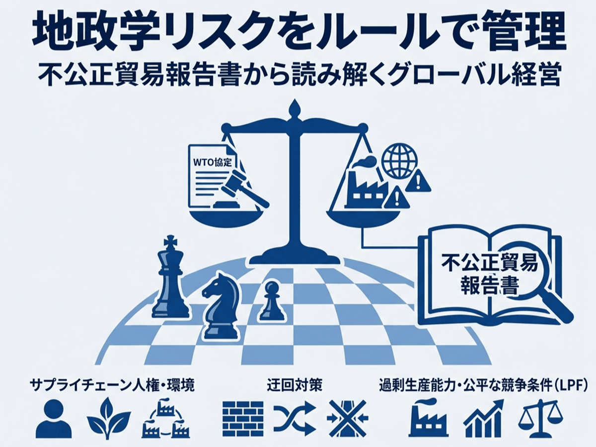 地政学リスクをルールで管理 不公正貿易報告書から読み解くグローバル