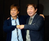 番組の思い出を語った太川陽介（左）と蛭子能収＝2016年