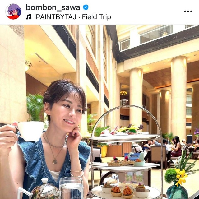 鈴木砂羽（@bombon_sawa）さんのインスタグラムより