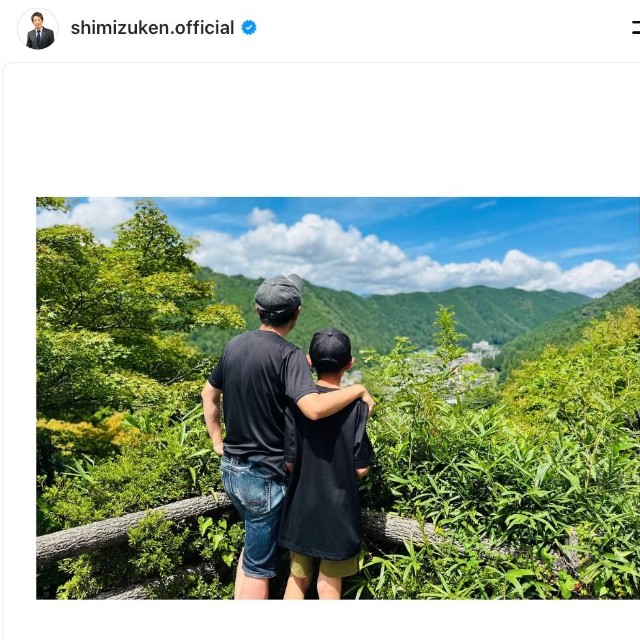 フリーアナウンサー清水健さんの公式インスタグラムから