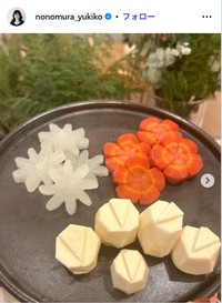野々村友紀子のインスタグラム@nonomura_yukikoより