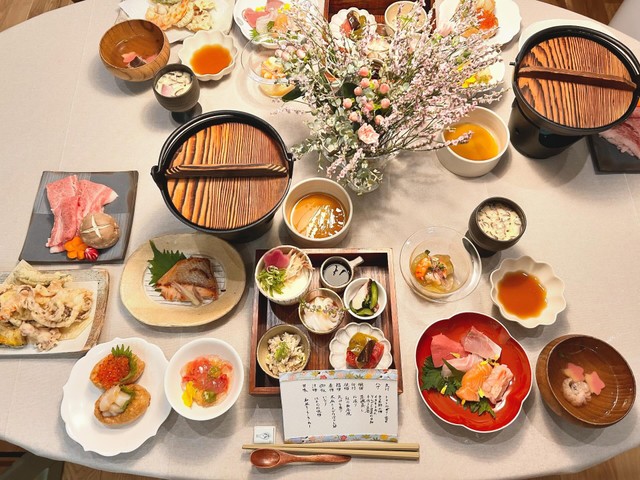 料亭のような和食のコース料理／ひまりさん（@sumirin.himari）提供