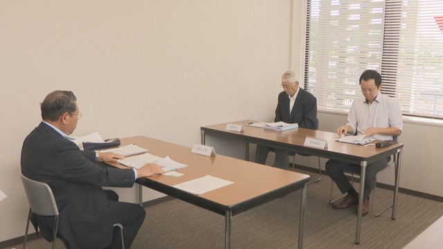 備前市役所で行われた意見陳述　22日