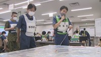台風などによる大規模災害の発生に備えた訓練