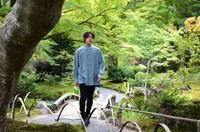 宝厳院の美しい庭園でも撮影が行われた（１０月、京都市右京区）
