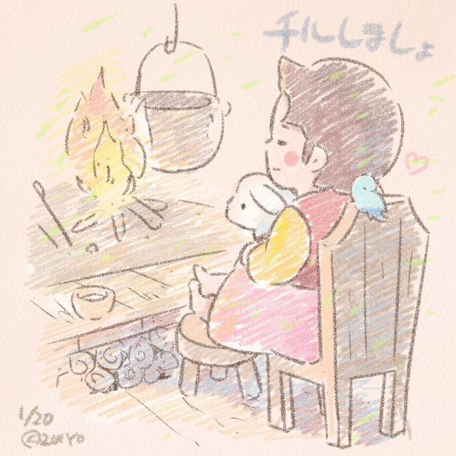 ハイジ公式Xは、ゆるくかわいいハイジのイラストを更新中