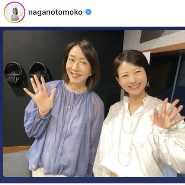 長野智子アナのインスタグラム＠naganotomokoより