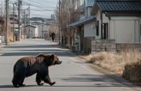 人里に降りてきたクマ※画像はAIが作成したイメージです（tokyo studio/stock.adobe.com）