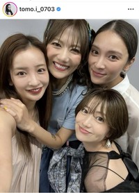 板野友美のインスタグラム＠tomo.i_0703より