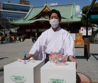 神田明神の禰宜を務める岸川雅範さん＝東京・神田神社