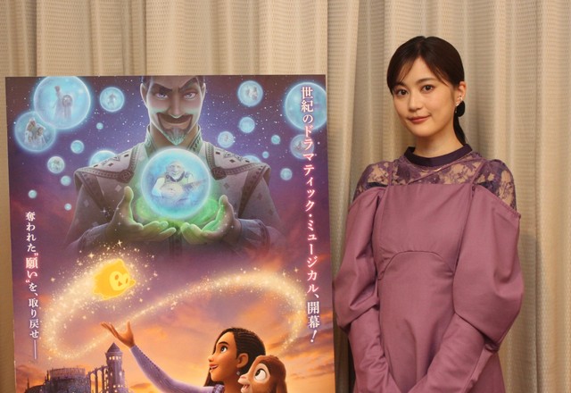 「ウィッシュ」で主人公アーニャの吹替を担当した生田絵梨花さん＝2023年12月、大阪市内