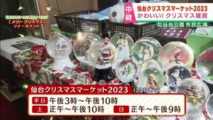 仙台クリスマスマーケット　クリスマス雑貨を紹介