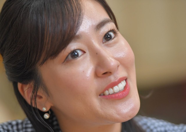 前田春香アナウンサー（撮影・出月俊成）