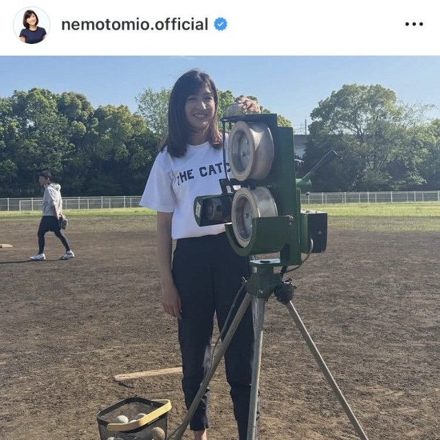 根本美緒アナウンサーのインスタグラム＠nemotomio.officialより