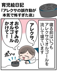 【漫画】『アレクサの誤作動が本気で怖すぎた夜』1（えりたさん提供）