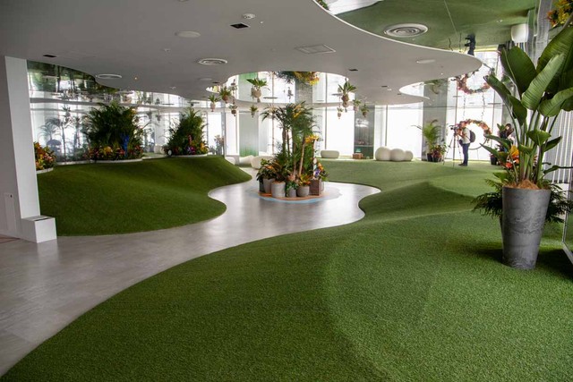 ちょっとした丘もあり、まさにピクニック気分