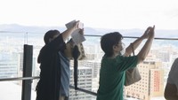 岡山市役所の新庁舎　展望台