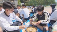 玉野商工高校　「すき焼きパーティー」　玉野市玉