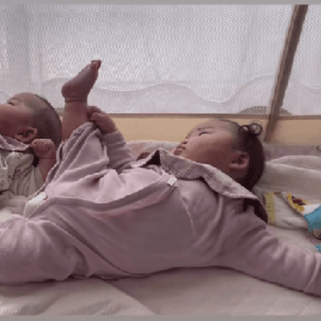 同じポーズに見えて違う…！？（提供：@kipo6416さん）
