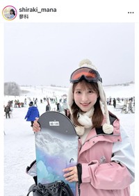 白木愛奈アナウンサーのインスタグラム＠shiraki_manaより