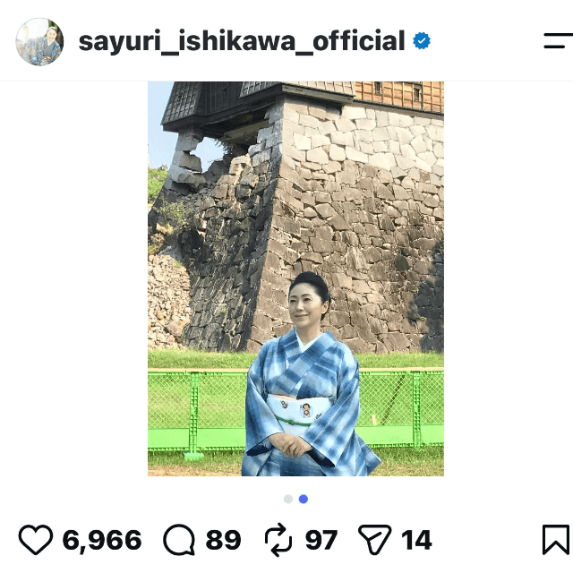 石川さゆり　ちょっと気になる（@sayuri_ishikawa_official）のインスタグラムより